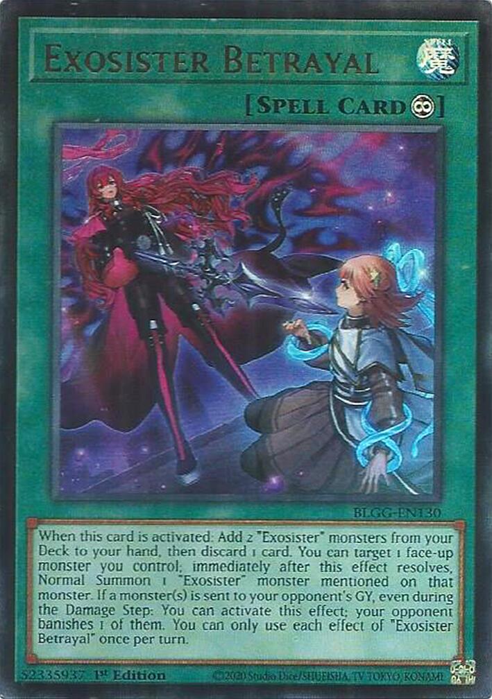 Exosister Betrayal [BLGG-EN130] Ultra Rare | Gear Gaming Bentonville