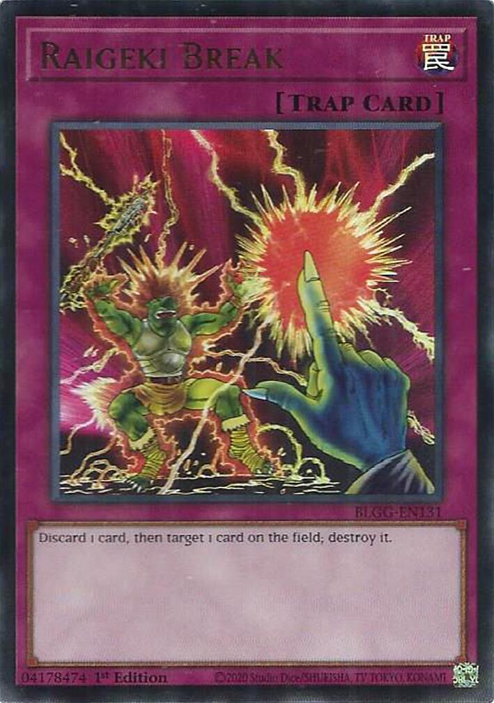 Raigeki Break [BLGG-EN131] Ultra Rare | Gear Gaming Bentonville