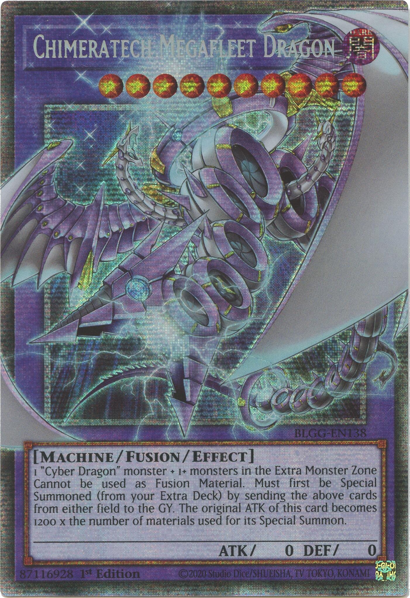 Chimeratech Megafleet Dragon (Starlight Rare) [BLGG-EN138] Starlight Rare | Gear Gaming Bentonville