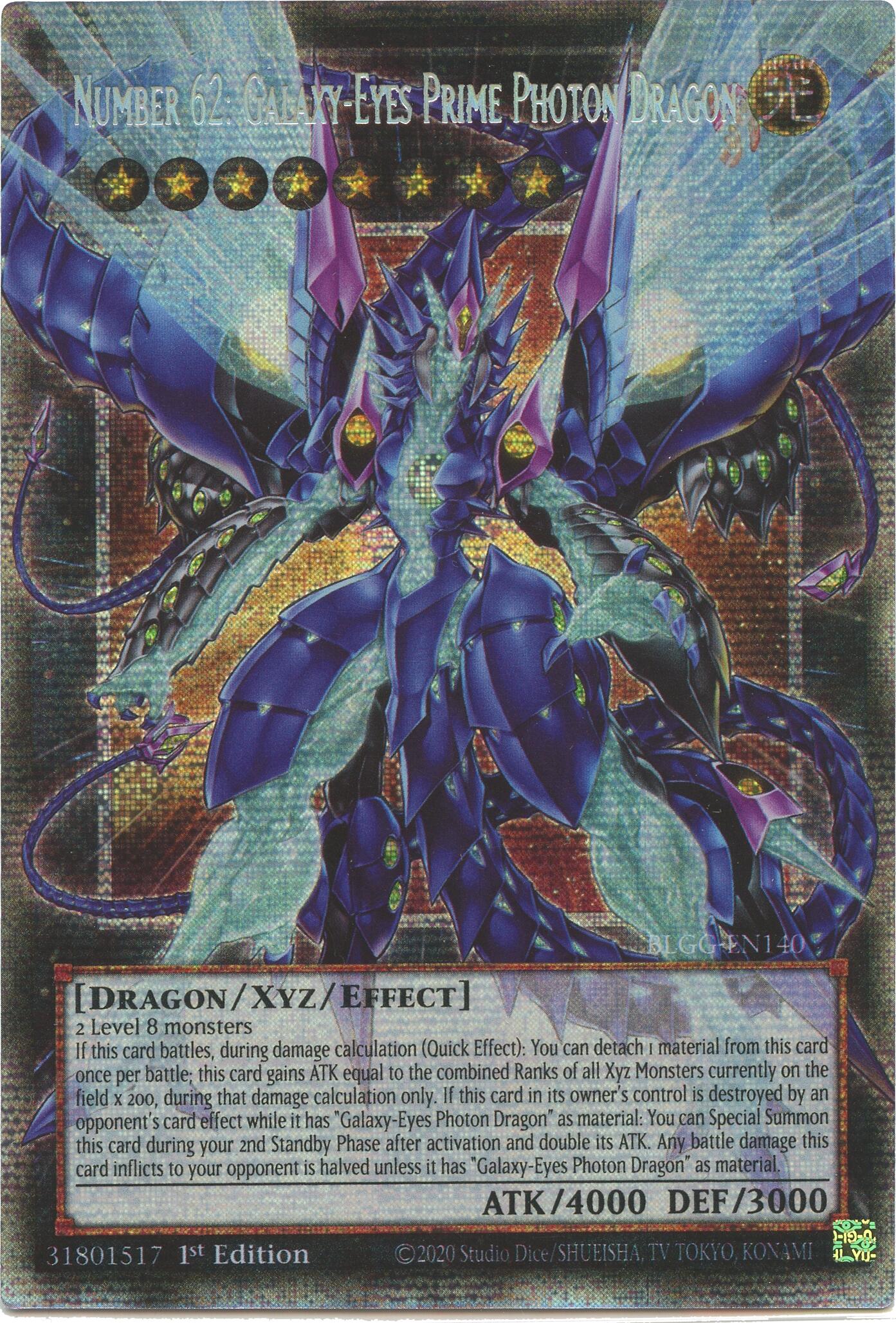Number 62: Galaxy-Eyes Prime Photon Dragon (Starlight Rare) [BLGG-EN140] Starlight Rare | Gear Gaming Bentonville