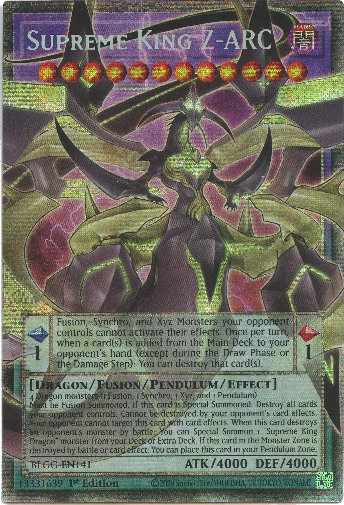 Supreme King Z-ARC (Starlight Rare) [BLGG-EN141] Starlight Rare | Gear Gaming Bentonville