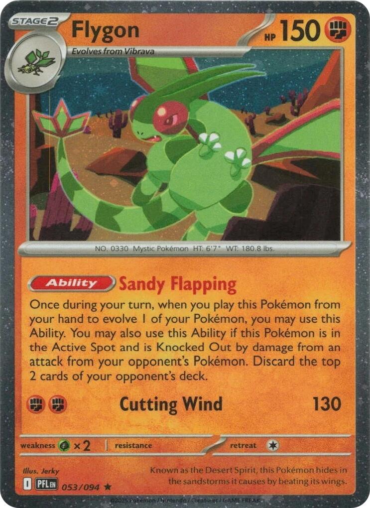 Flygon (053/094) (Cosmos Holo) [Mega Evolution: Phantasmal Flames] | Gear Gaming Bentonville