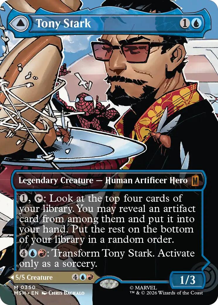 Tony Stark (Borderless) (0350) [Marvel Super Heroes] | Gear Gaming Bentonville