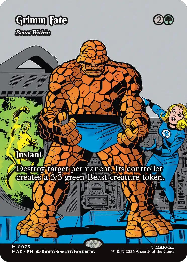 Grimm Fate - Beast Within (Borderless) [Marvel Universe: Eternal-Legal] | Gear Gaming Bentonville