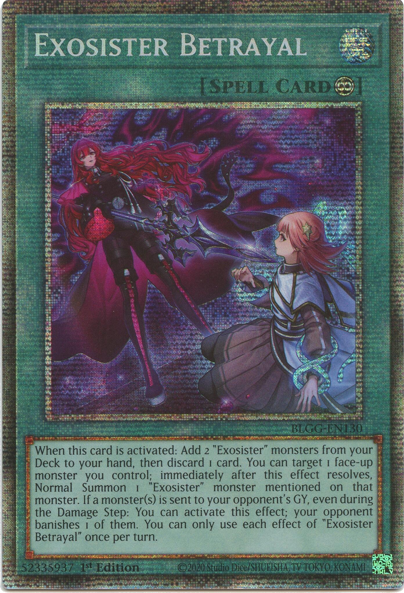 Exosister Betrayal (Starlight Rare) [BLGG-EN130] Starlight Rare | Gear Gaming Bentonville
