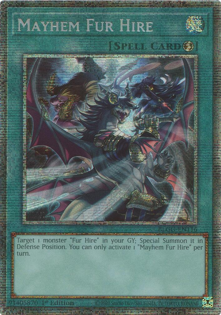 Mayhem Fur Hire (Starlight Foil) [BLGG-EN116] Starfoil Rare | Gear Gaming Bentonville