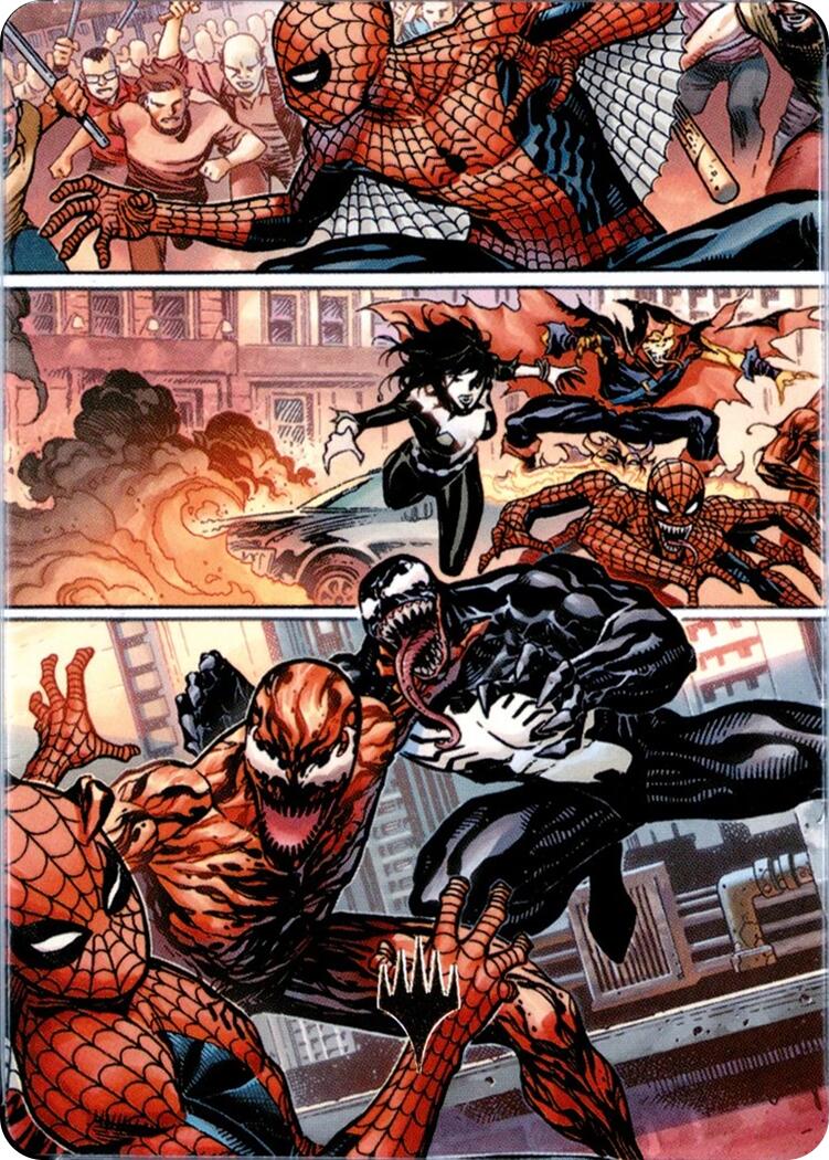 Maximum Carnage Art Card (Gold-Stamped Planeswalker Symbol) [Marvel's Spider-Man Art Series] | Gear Gaming Bentonville
