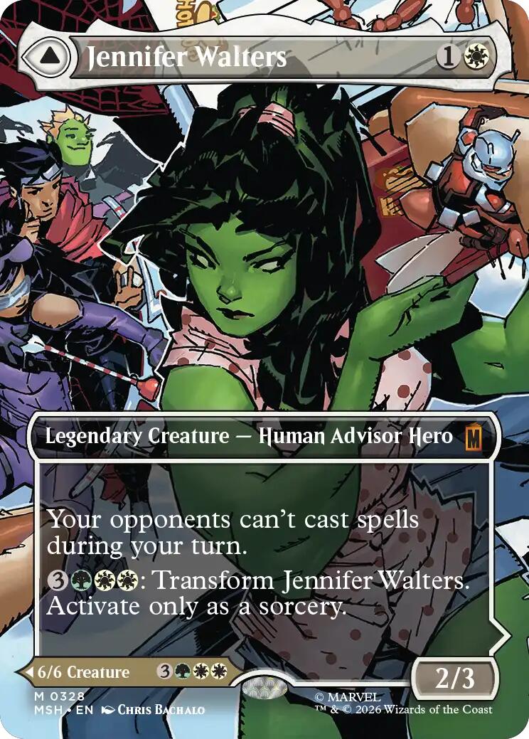 Jennifer Walters // The Sensational She-Hulk (Borderless) (0328) [Marvel Super Heroes] | Gear Gaming Bentonville