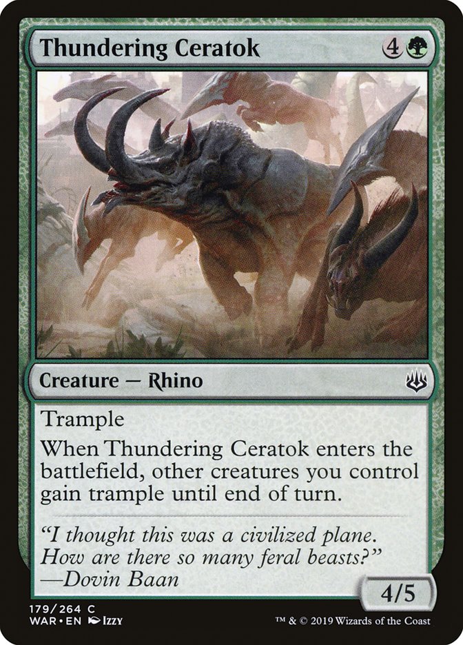 Thundering Ceratok [War of the Spark] | Gear Gaming Bentonville