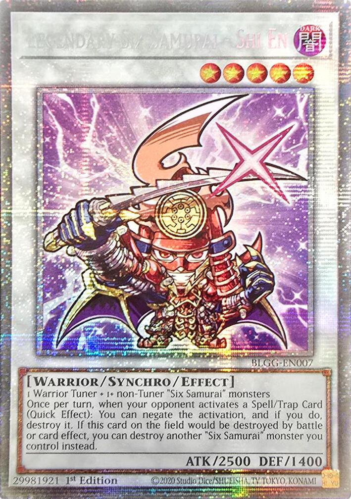Legendary Six Samurai - Shi En (Starlight Rare) [BLGG-EN007] Starlight Rare | Gear Gaming Bentonville