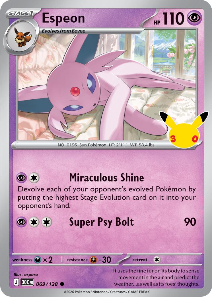 Espeon (069/128) [Mega Evolution: 30th Celebration] | Gear Gaming Bentonville