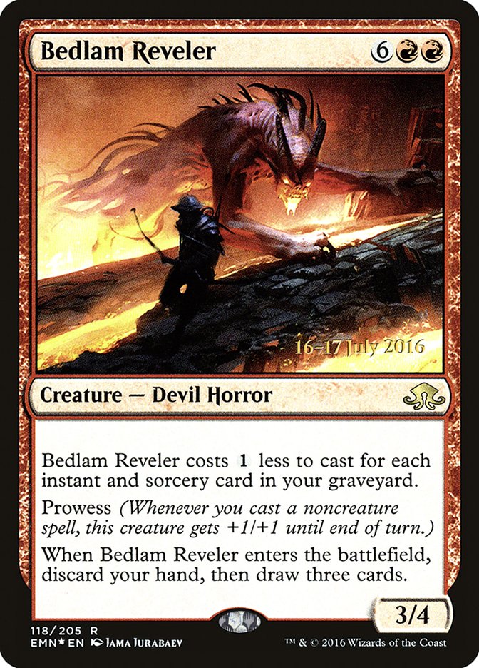 Bedlam Reveler [Eldritch Moon Prerelease Promos] | Gear Gaming Bentonville
