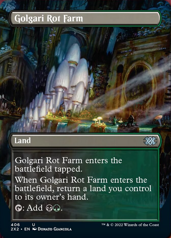 Golgari Rot Farm (Borderless Alternate Art) [Double Masters 2022] | Gear Gaming Bentonville
