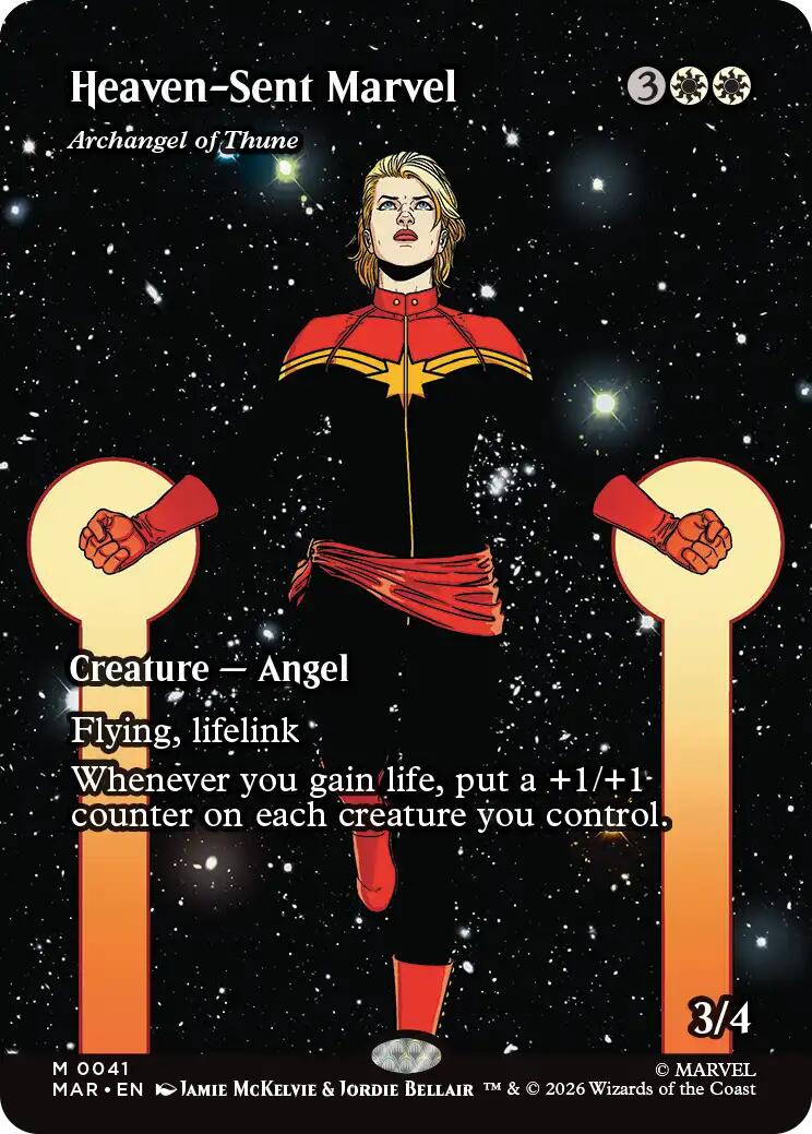 Heaven-Sent Marvel - Archangel of Thune (Borderless) [Marvel Universe: Eternal-Legal] | Gear Gaming Bentonville