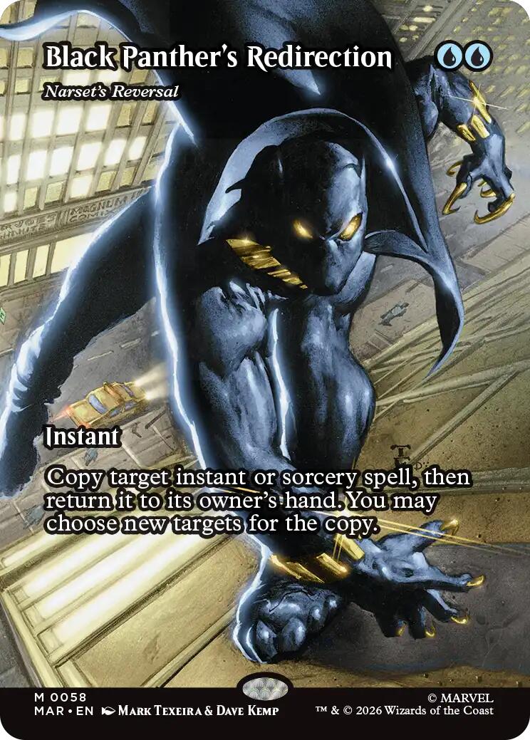 Black Panther's Redirection - Narset's Reversal (Borderless) [Marvel Universe: Eternal-Legal] | Gear Gaming Bentonville