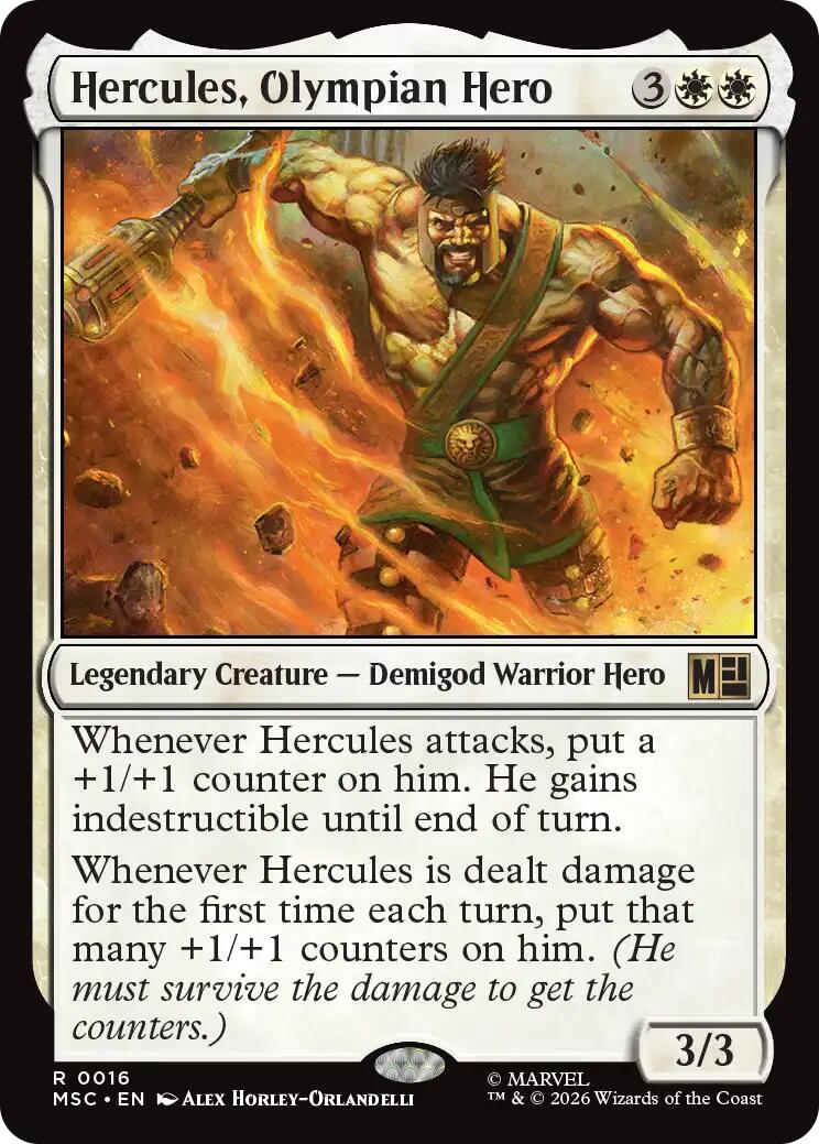Hercules, Olympian Hero (Surge Foil) [Marvel Super Heroes Commander] | Gear Gaming Bentonville