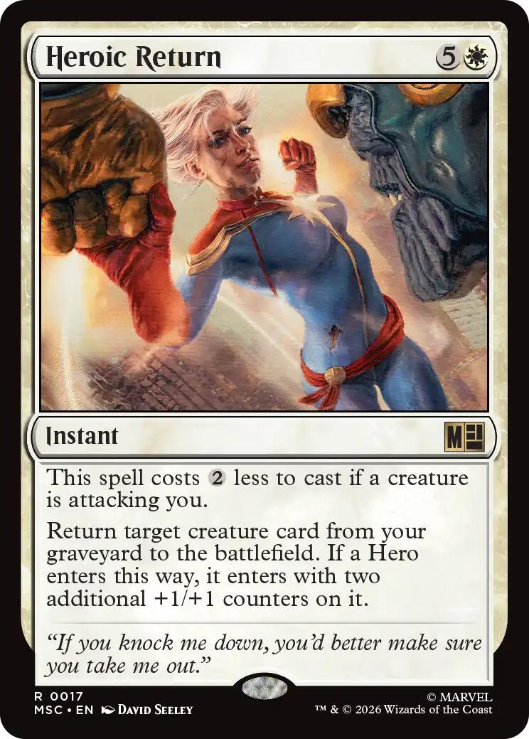 Heroic Return (Surge Foil) [Marvel Super Heroes Commander] | Gear Gaming Bentonville