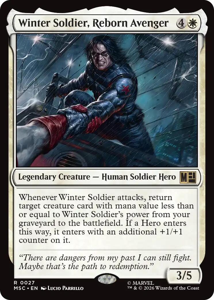 Winter Soldier, Reborn Avenger (Surge Foil) [Marvel Super Heroes Commander] | Gear Gaming Bentonville