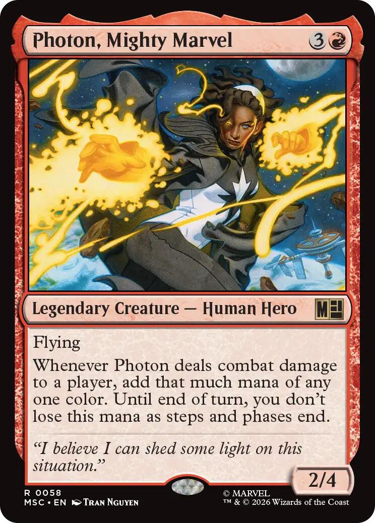 Photon, Mighty Marvel (Surge Foil) [Marvel Super Heroes Commander] | Gear Gaming Bentonville
