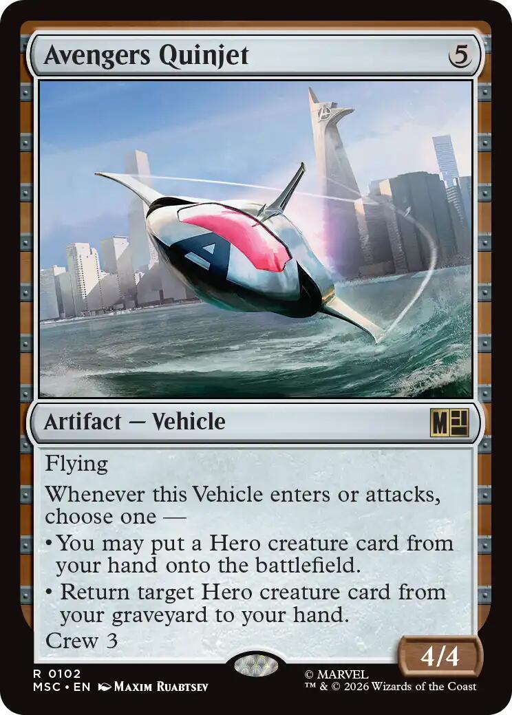 Avengers Quinjet (Surge Foil) [Marvel Super Heroes Commander] | Gear Gaming Bentonville
