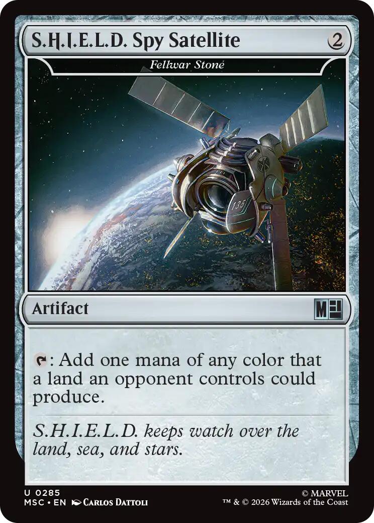 S.H.I.E.L.D. Spy Satellite - Fellwar Stone (Surge Foil) [Marvel Super Heroes Commander] | Gear Gaming Bentonville