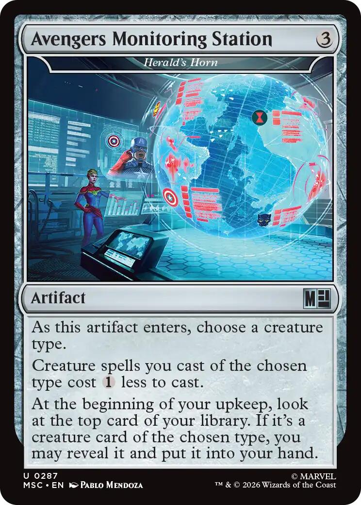 Avengers Monitoring Station - Herald's Horn (Surge Foil) [Marvel Super Heroes Commander] | Gear Gaming Bentonville
