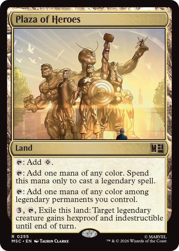 Plaza of Heroes (Surge Foil) [Marvel Super Heroes Commander] | Gear Gaming Bentonville