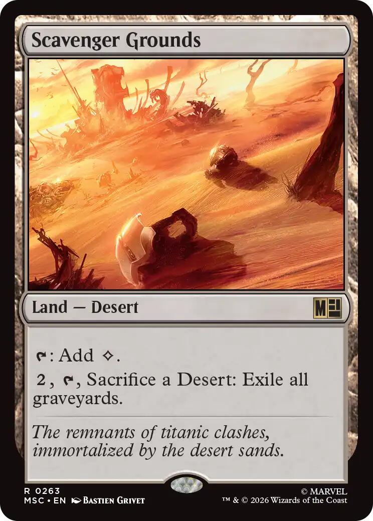 Scavenger Grounds (Surge Foil) [Marvel Super Heroes Commander] | Gear Gaming Bentonville