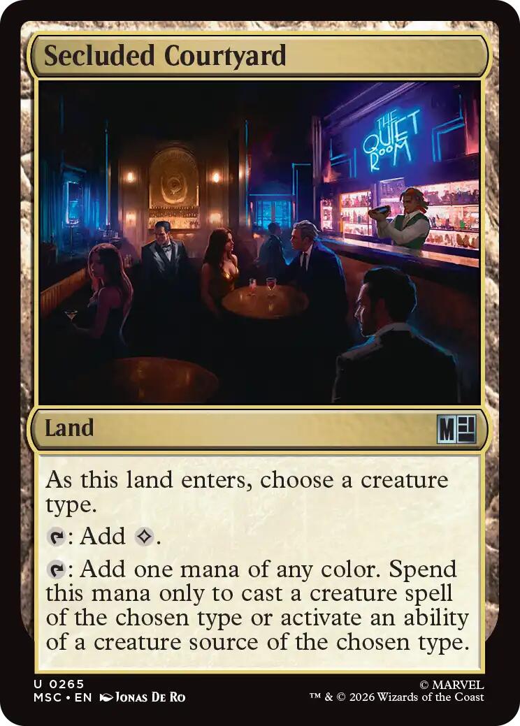 Secluded Courtyard (Surge Foil) [Marvel Super Heroes Commander] | Gear Gaming Bentonville