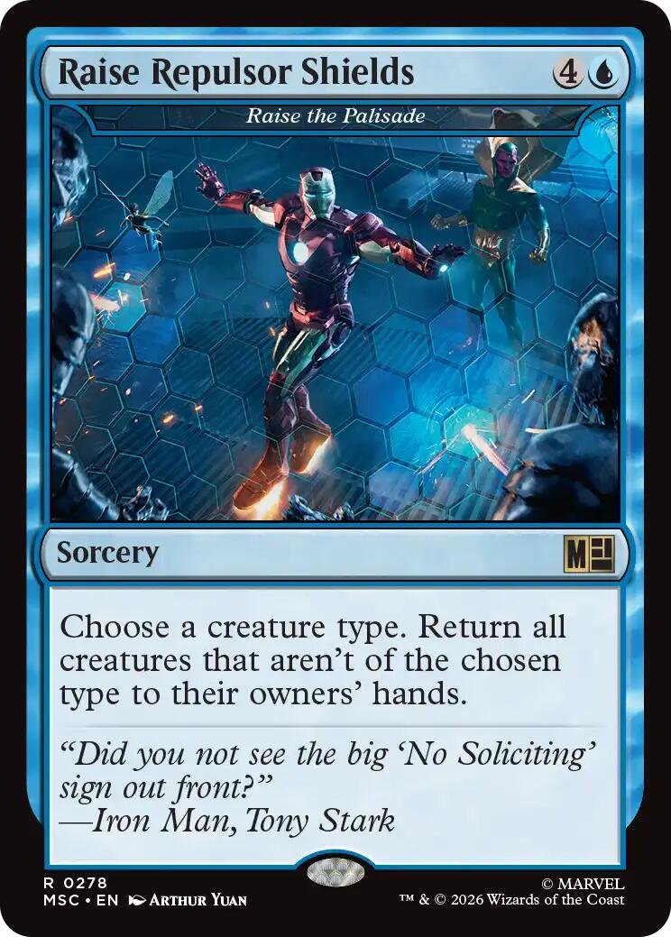 Raise Repulsor Shields - Raise the Palisade (Surge Foil) [Marvel Super Heroes Commander] | Gear Gaming Bentonville