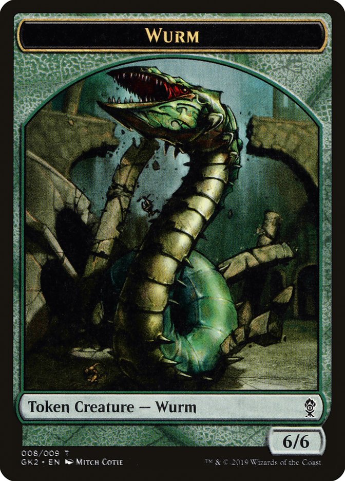 Saproling // Wurm Double-Sided Token [Ravnica Allegiance Guild Kit Tokens] | Gear Gaming Bentonville