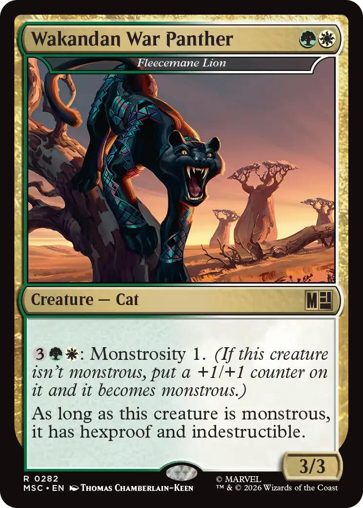 Wakandan War Panther - Fleecemane Lion (Surge Foil) [Marvel Super Heroes Commander] | Gear Gaming Bentonville
