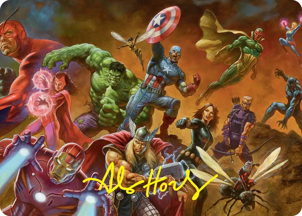Avengers Assemble! Art Card (Gold-Stamped Signature) [Marvel Super Heroes Art Series] | Gear Gaming Bentonville