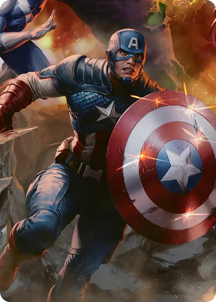 Captain America, Unbowed Art Card [Marvel Super Heroes Art Series] | Gear Gaming Bentonville