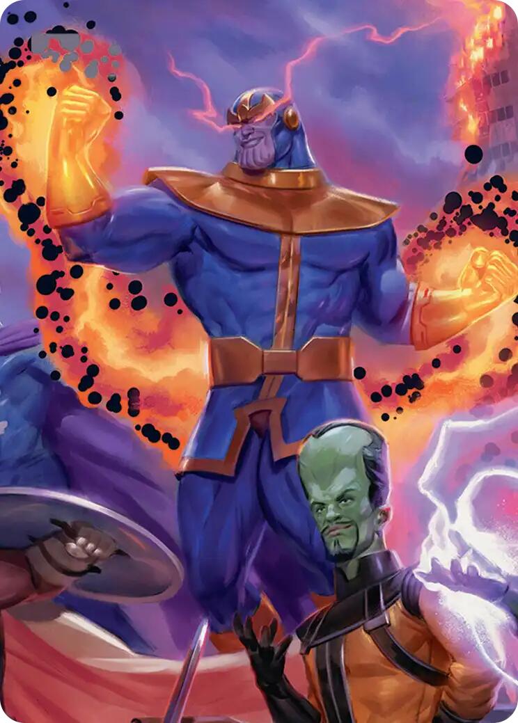 Thanos, Death's Consort Art Card [Marvel Super Heroes Art Series] | Gear Gaming Bentonville