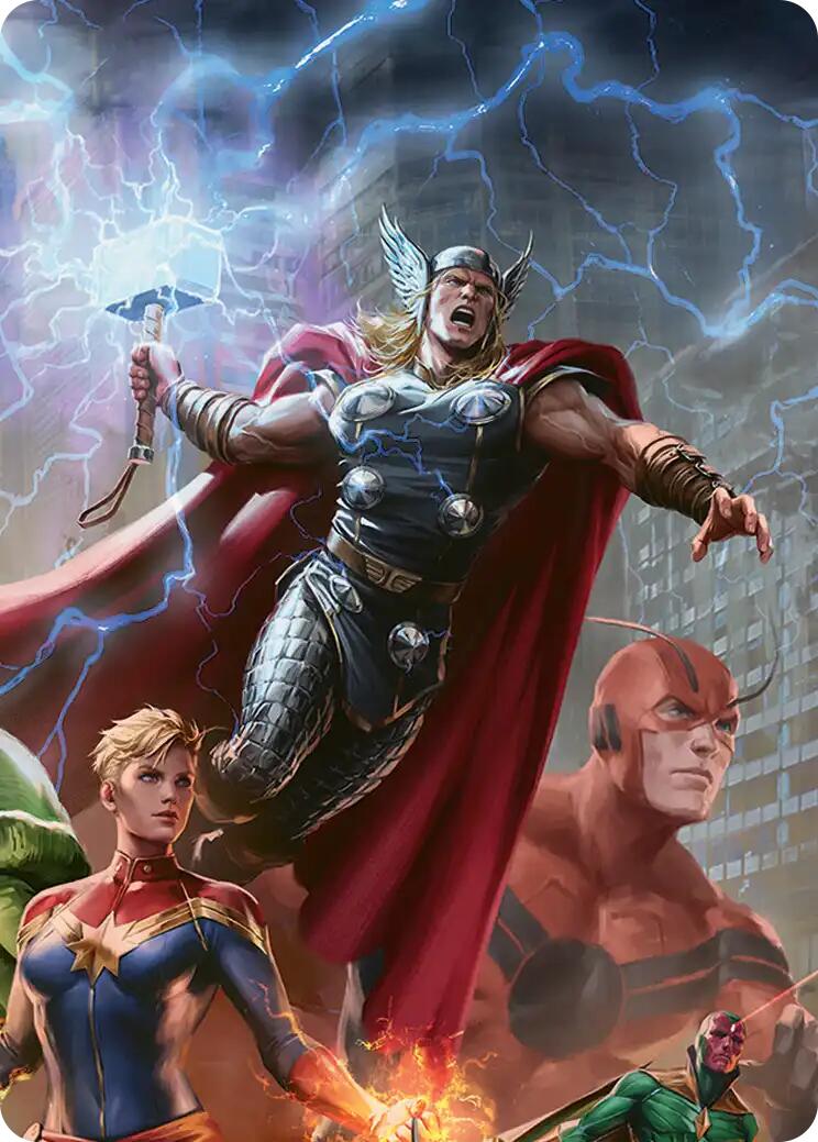 Thor, Guardian of Midgard Art Card [Marvel Super Heroes Art Series] | Gear Gaming Bentonville
