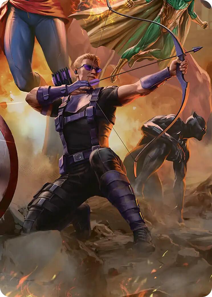 Hawkeye, Trick Shot Art Card [Marvel Super Heroes Art Series] | Gear Gaming Bentonville