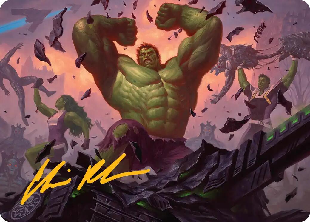 HULK SMASH! Art Card (Gold-Stamped Signature) [Marvel Super Heroes Art Series] | Gear Gaming Bentonville