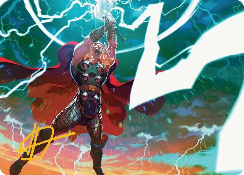 Lightning Strike Art Card (Gold-Stamped Signature) [Marvel Super Heroes Art Series] | Gear Gaming Bentonville
