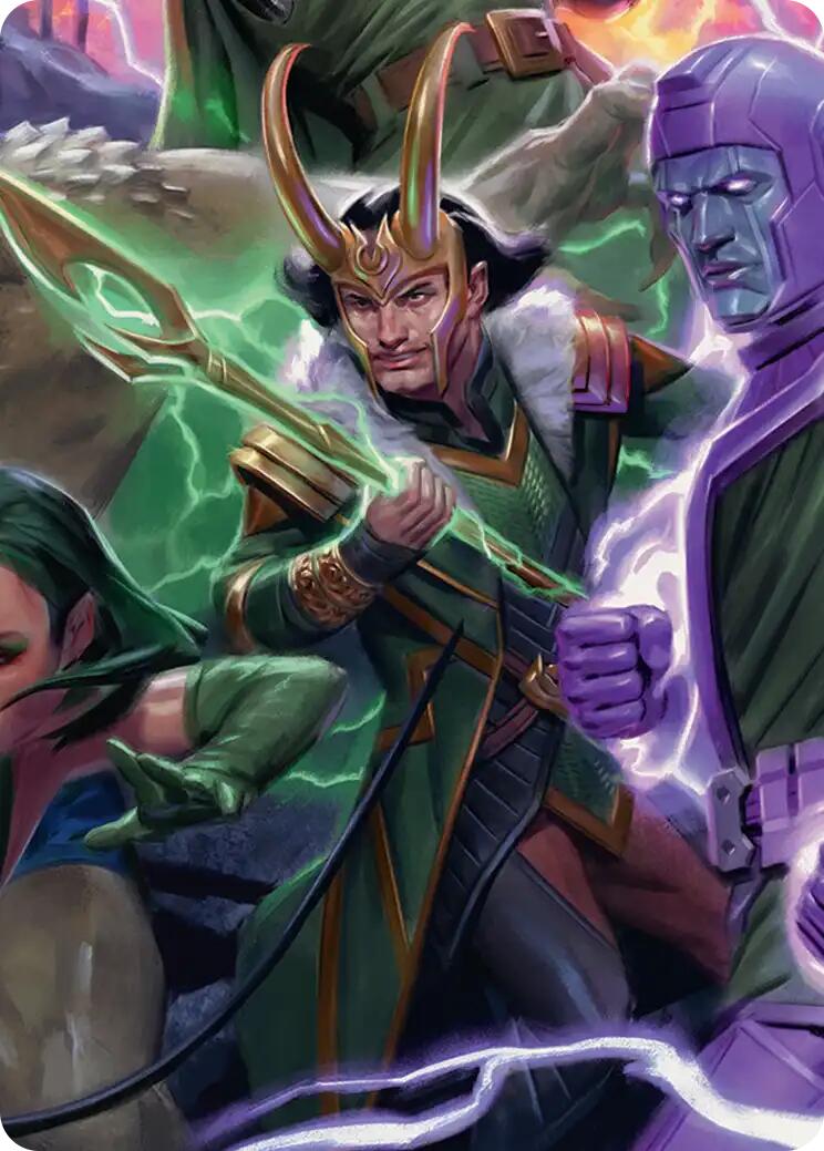 Loki, God of Lies Art Card [Marvel Super Heroes Art Series] | Gear Gaming Bentonville