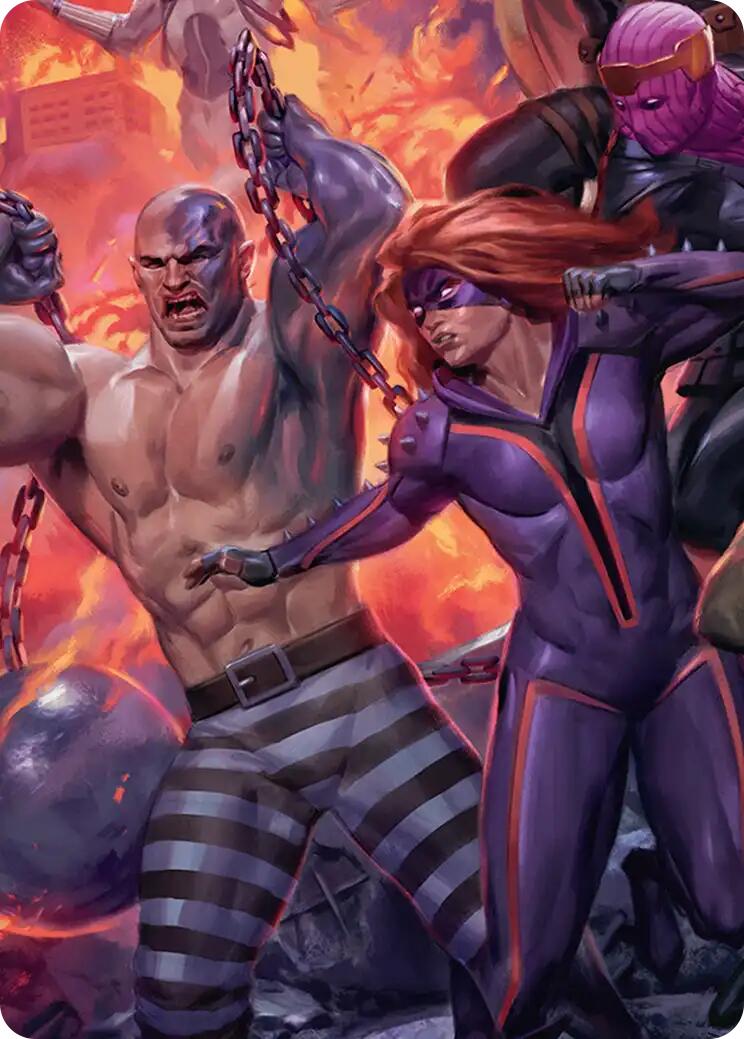 Absorbing Man and Titania Art Card [Marvel Super Heroes Art Series] | Gear Gaming Bentonville