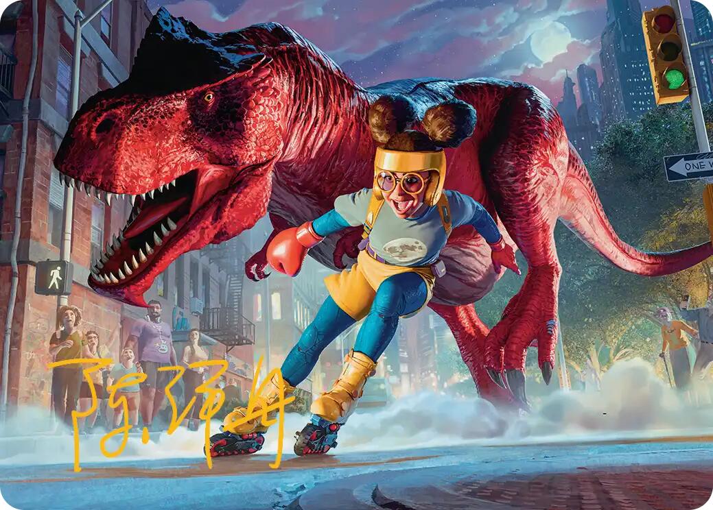 Moon Girl and Devil Dinosaur Art Card (Gold-Stamped Signature) [Marvel Super Heroes Art Series] | Gear Gaming Bentonville