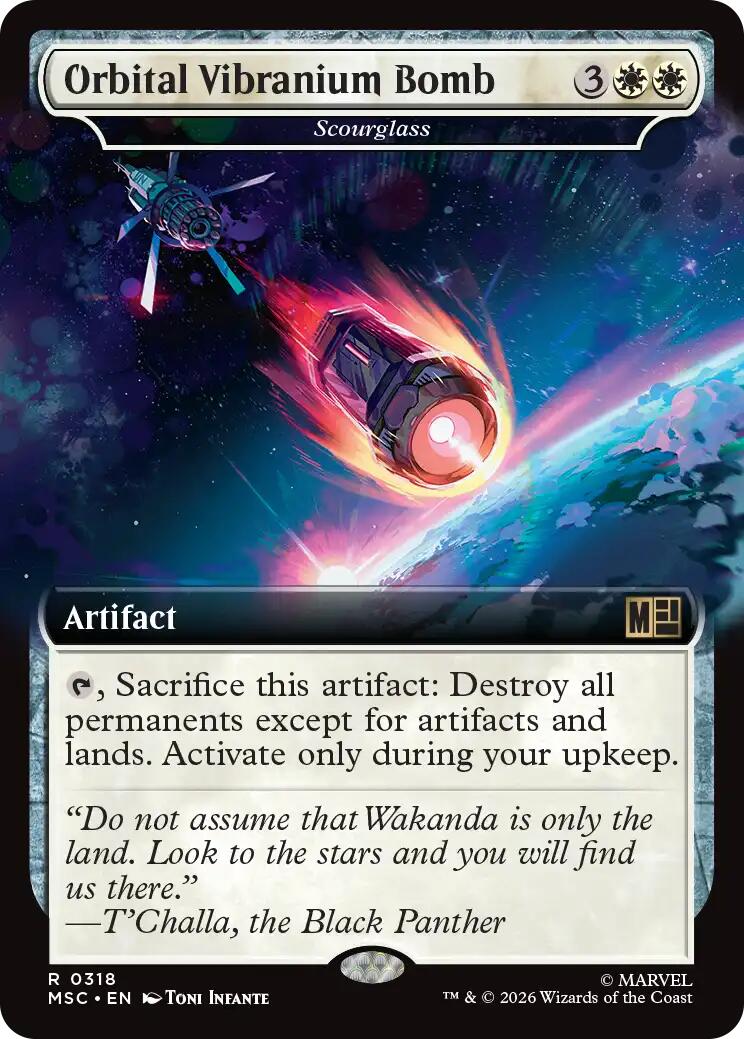 Orbital Vibranium Bomb - Scourglass (Extended Art) [Marvel Super Heroes Commander] | Gear Gaming Bentonville