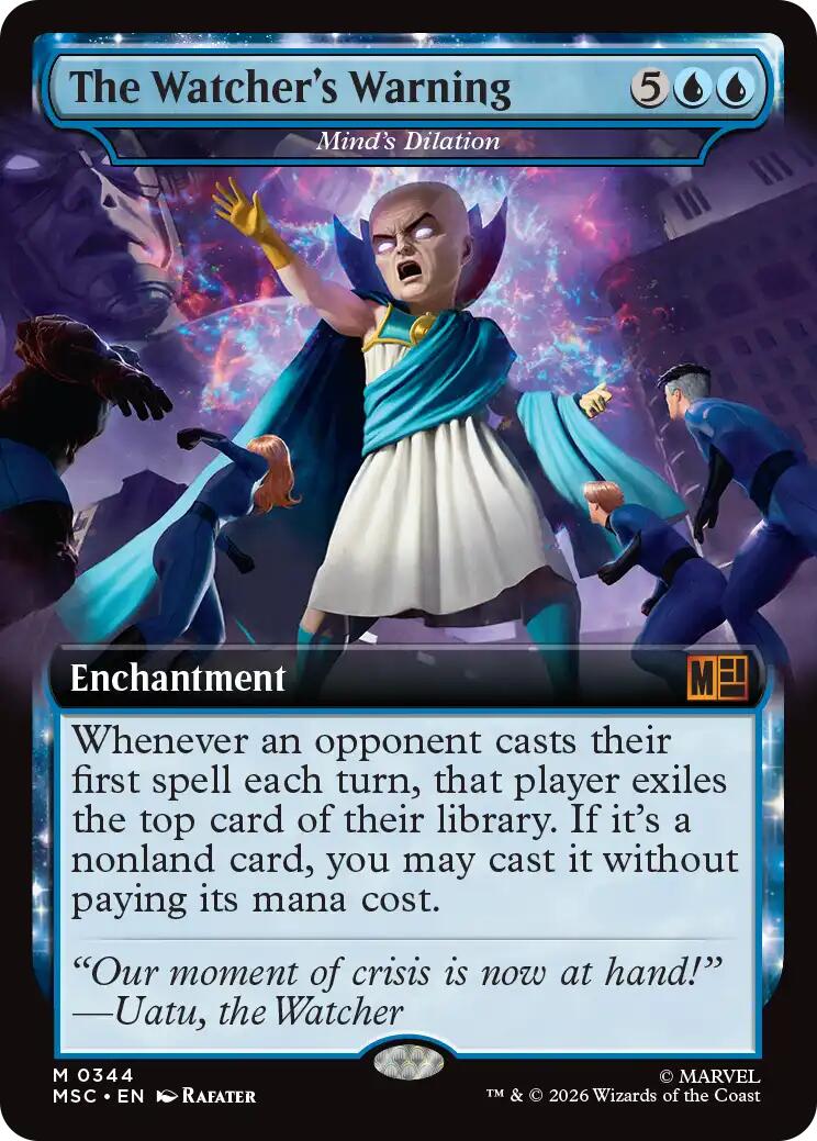 The Watcher's Warning - Mind's Dilation (Extended Art) [Marvel Super Heroes Commander] | Gear Gaming Bentonville