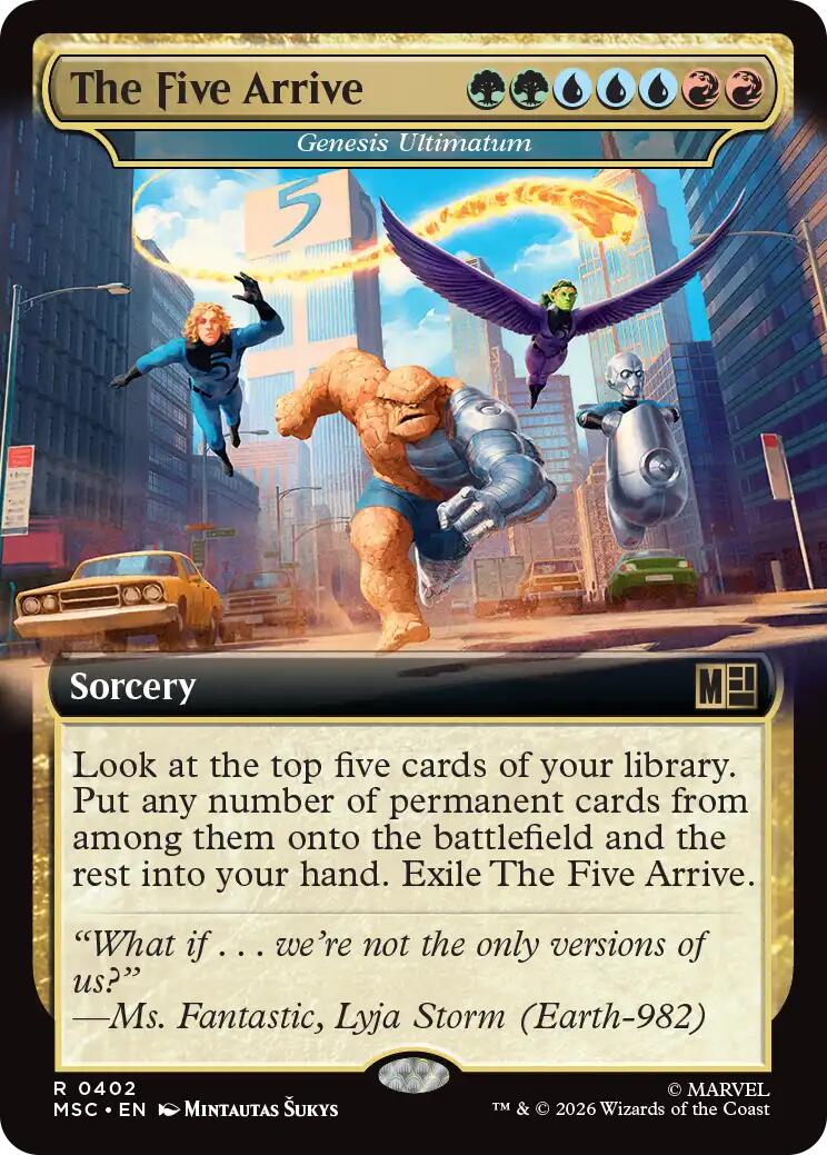 The Five Arrive - Genesis Ultimatum (Extended Art) [Marvel Super Heroes Commander] | Gear Gaming Bentonville