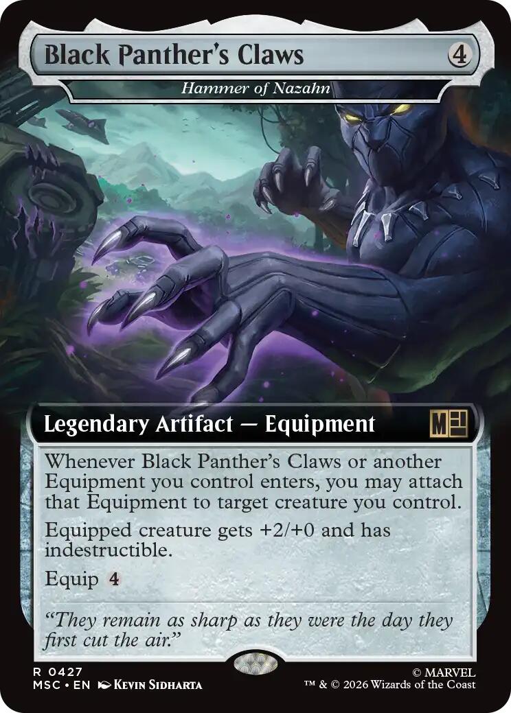 Black Panther's Claws - Hammer of Nazahn (Extended Art) [Marvel Super Heroes Commander] | Gear Gaming Bentonville