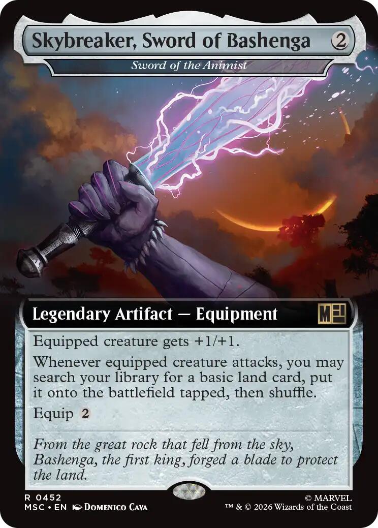 Skybreaker, Sword of Bashenga - Sword of the Animist (Extended Art) [Marvel Super Heroes Commander] | Gear Gaming Bentonville