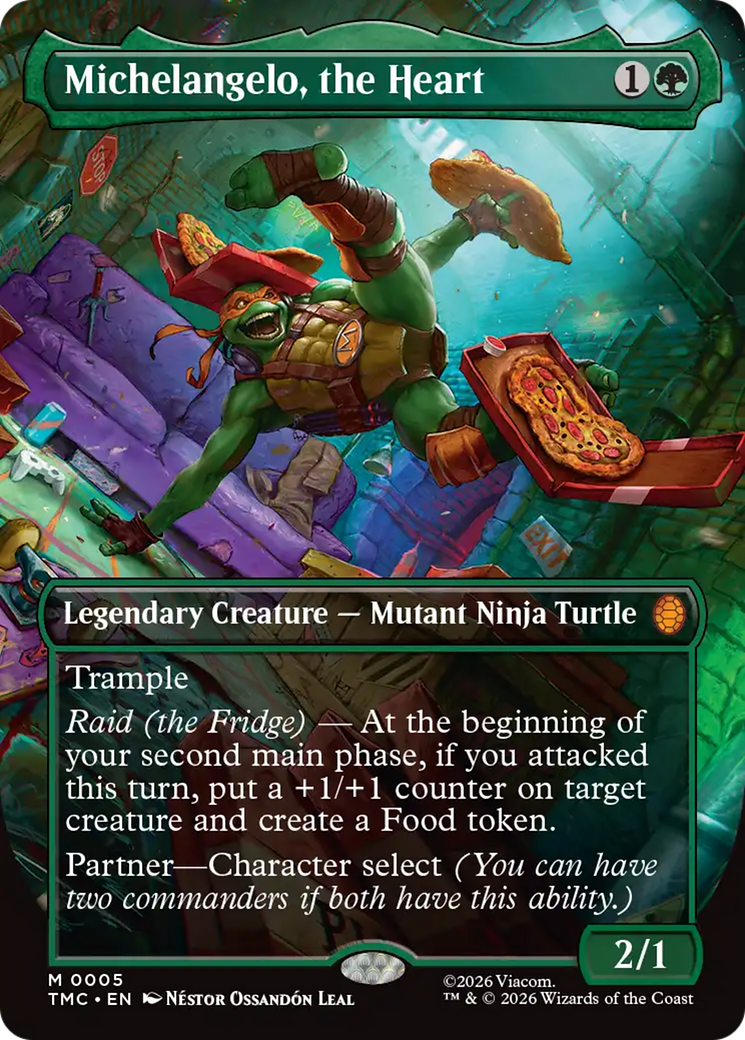Michelangelo, the Heart (Borderless) [Teenage Mutant Ninja Turtles Commander] | Gear Gaming Bentonville