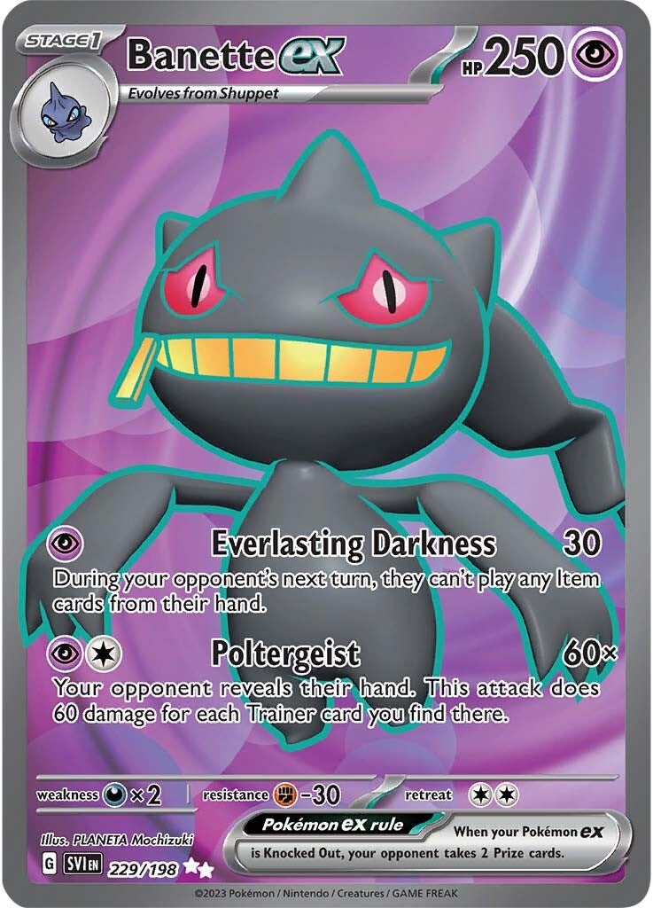 Banette ex (229/198) [Scarlet & Violet: Base Set] | Gear Gaming Bentonville