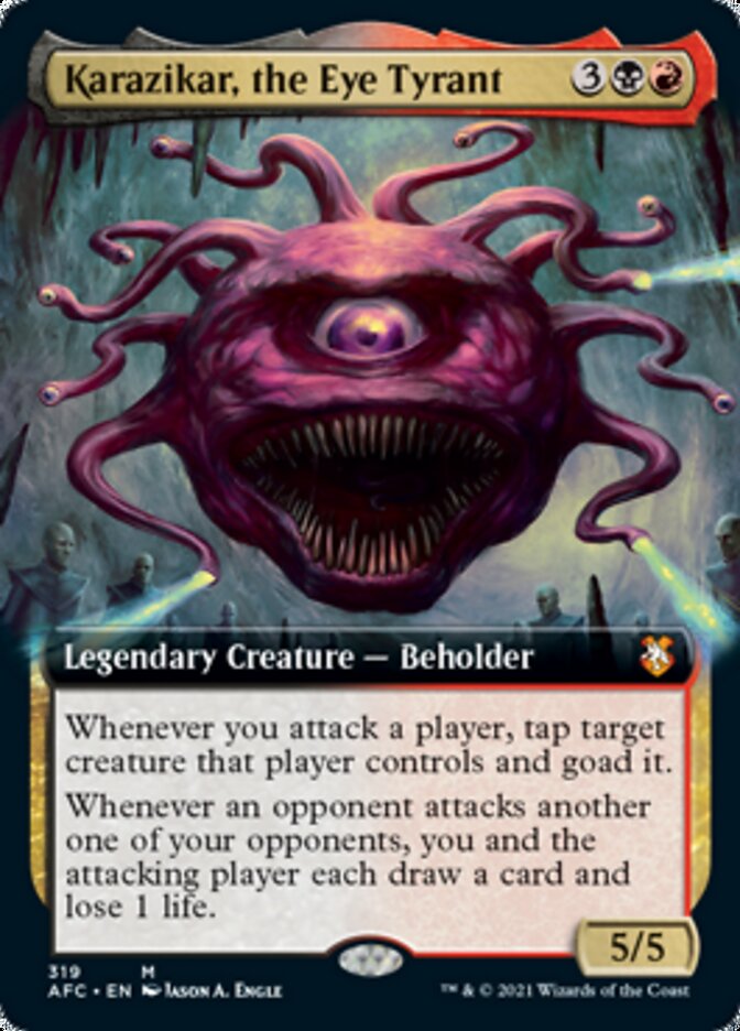 Karazikar, the Eye Tyrant (Extended Art) [Dungeons & Dragons: Adventures in the Forgotten Realms Commander] | Gear Gaming Bentonville